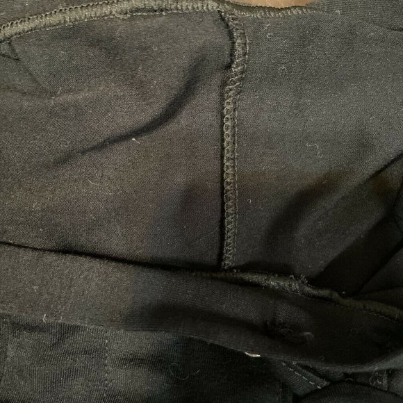 Women Shortalls Shorts Black Pockets Embellished 100% Cotton Pull Ons M Overalls - Picture 6 of 6